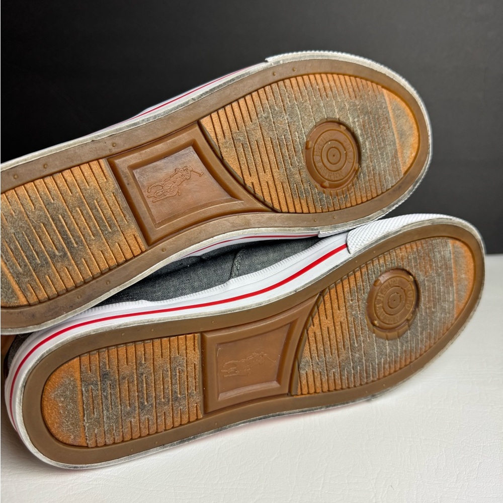 Polo Ralph Lauren Gray Sneakers with Red Logo - Picture 8 of 8